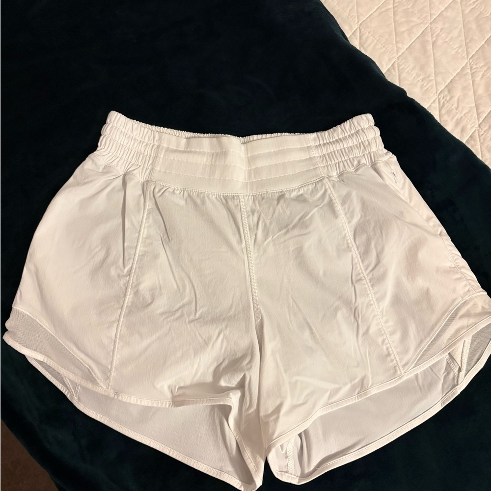 Lululemon Athletica White Athletic Shorts